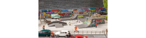 Skate park, pohyblivý, H0, Noch 66834
