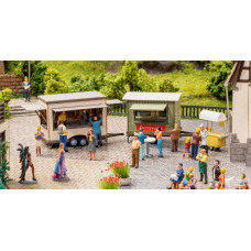 Mobilní stánky s občerstvením, 2 kusy, H0, Noch 14396