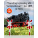 Přejezdový výstražný kříž, "Andreaskreuz", typ DDR,  2 kusy, H0, TT modelář KrizDDRH0
