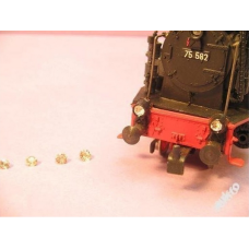 Kamínky do světel lokomotiv, ∅ 2,5 mm, 6 kusů, H0/TT/N, KaModel KAMKM/2.5