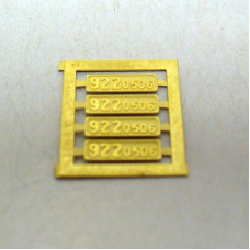 Leptané tabulky na tendr 922.0509, 4 kusy, TT, Lepieš 922.0509