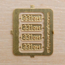 Tabulky na lokomotivu 331.014, TT, LMS 021