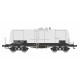 Stavebnice kotlového vozu Zaes (Rah), ČSD, světle šedý, IV. epocha, TT, IGRA MODEL 96101009
