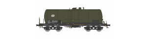 Stavebnice kotlového vozu Zaes, ČD, zelený, V. epocha, TT, IGRA MODEL 96101010
