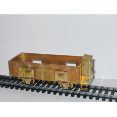 Stavebnice otevřeného vozu řady Ut s brzdařskou budkou skupiny 8, TT, DK model TT0615