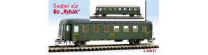 Stavebnice osobního vozu Be "Rybák" ČSD, TT, Detail 10240
