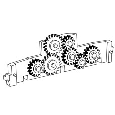 Náhradní díl, podvozek pro lokomotivu Nohab, díl A, černý, TT, Tillig 300639