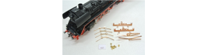 Kompletní sada kontaktů pro lokomotivu H0 PIKO BR41 (starší), 8 kusů + 8 nýtů, KaModel KAMK67