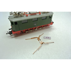 Kontakty pro lokomotivu E70 Zeuke (Herr), 2 kusy, TT, KaModel KAMK74