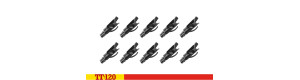 Spřáhla, 10 kusů, TT, Hornby TT8040