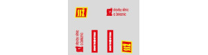 Obtisky – logo SSŽ, METROSTAV, TT, Štěpnička D097