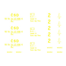 Obtisky na osobní vůz Biz ČSD, ex-DR, TT, Rozenauer O017