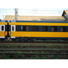 Obtisky na osobní vůz ABmz, RegioJet, VI. epocha, TT, Jacek 12OO1002