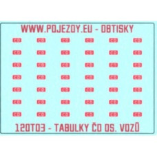 Logo ČD pro osobní vozy, TT, Pojezdy 12OT03