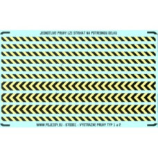 Žlutočerné výstražné pruhy, N, Pojezdy 16O001