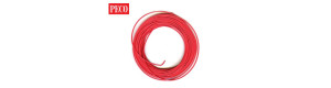 Kabel červený, 3A, 16 pramenů, 7 m, PECO PL-38R