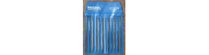 Sada 12 jehlových pilníků, délka 140 mm, Proedge 53607, Excel 55607