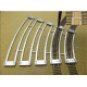 Šablony pro pokládání kolejí, obloukové, pro koleje H0 ROCO LINE flexi, poloměry 358–604,4 mm, 5 kusů, H0, KaModel H0/R/SET