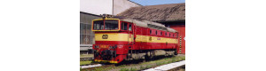 Pohlednice, motorová lokomotiva 750.385 v depu Liberec - červenec 2004, Corona CPV032