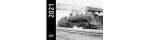 Kalendář nástěnný 2021, A3, parní lokomotivy, Jiří Kulhánek, DOPRODEJ, Corona
