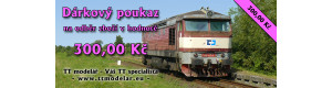 Dárkový poukaz za 300 Kč, TT modelář TTM-DP0300