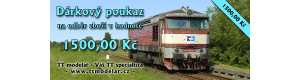 Dárkový poukaz za 1500 Kč, TT modelář TTM-DP1500