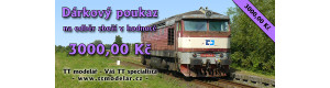 Dárkový poukaz za 3000 Kč, TT modelář TTM-DP3000